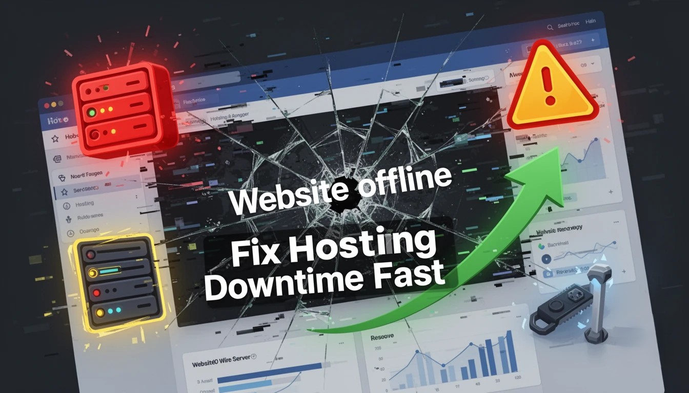 website downtime troubleshooting and hosting fix