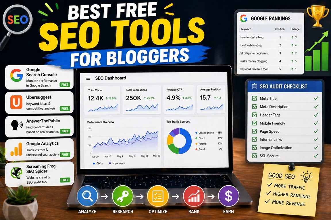 best free SEO tools for bloggers guide